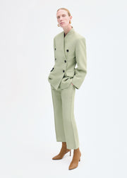 Sculptural Collarless Jacket - Tea - CO Collections